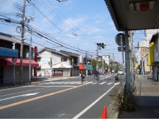 片山商店街東端